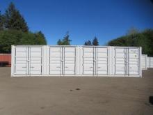 2024 40' HIGH CUBE SHIPPING CONTAINER W/ (4) SIDE DOORS