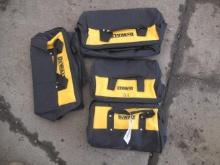 (4) DEWALT TOOL BAGS & (1) 12V/20V CHARGER