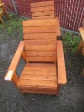 (2) CEDAR OUTDOOR LOUNGE CHAIRS (UNUSED)