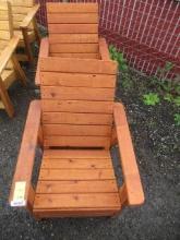 (2) CEDAR OUTDOOR LOUNGE CHAIRS (UNUSED)