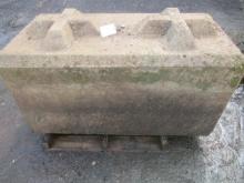 60'' X 30'' X 33'' CONCRETE BARRIER BLOCK