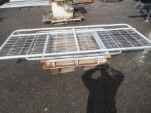 116'' CORRAL PANEL, 68'' X 45'' CHAINLINK GATE, & 4' X 4' STEEL FRAME