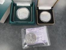 (3) 1 OZ SILVER COMMEMORATIVE COINS