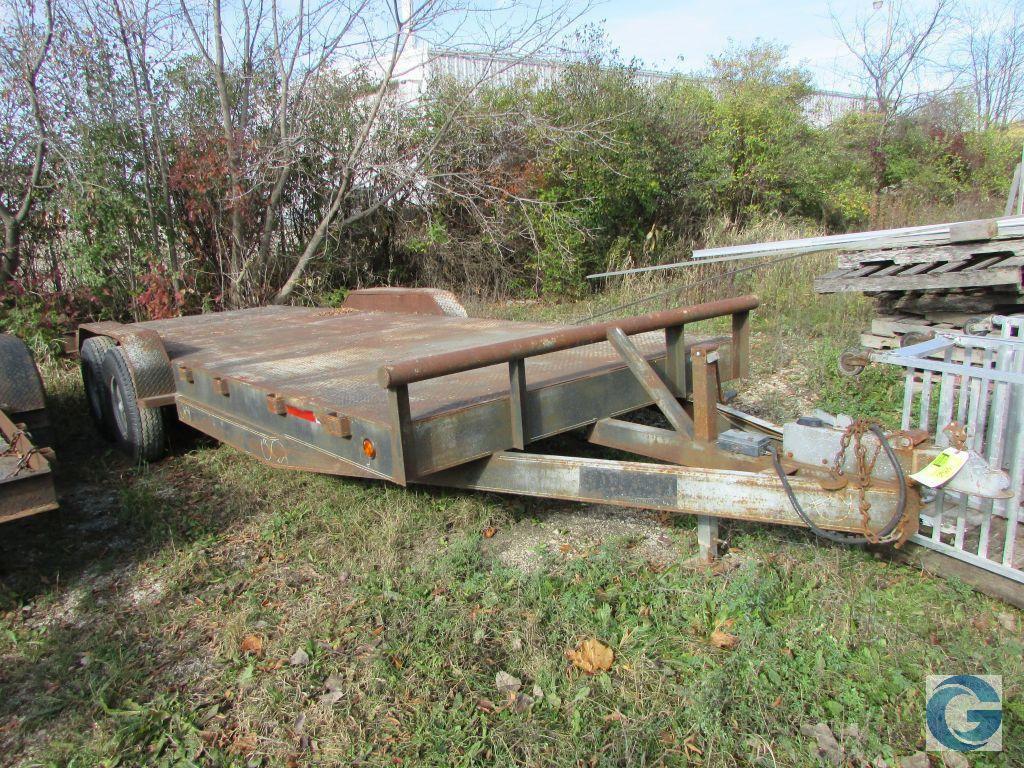 20' flatbed trailer with steel deck