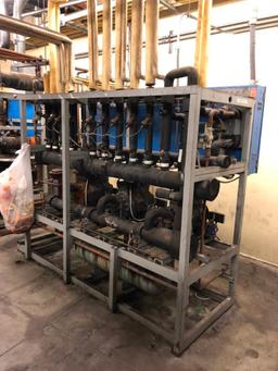 Hillphoenix PS34SLRAC (ser #38408-2) low temp compressor rack, R404A 208v with (3) Copeland pumps