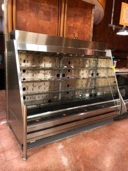 8' Hillphoenix O6U8, '2007 stainless steel multi-deck case (remote)