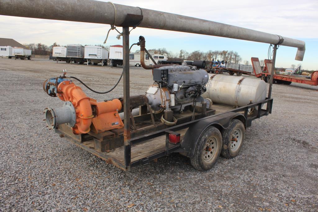 Deutz 6cy Power Unit 8" Relift Pump w/ Trailer