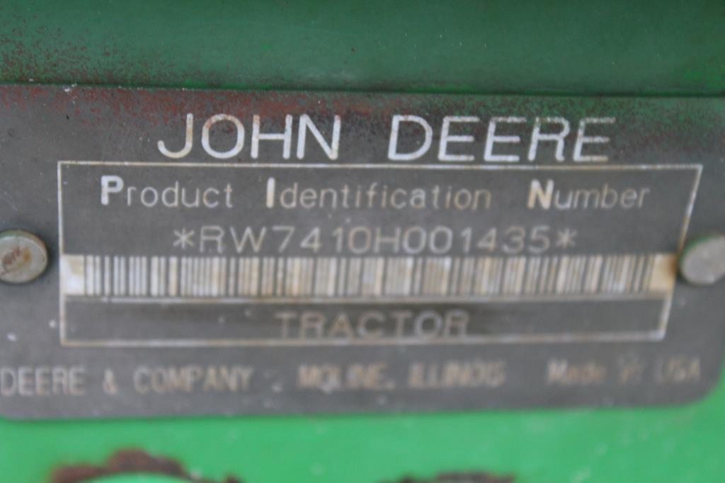 John Deere 7410 MFWD Tractor