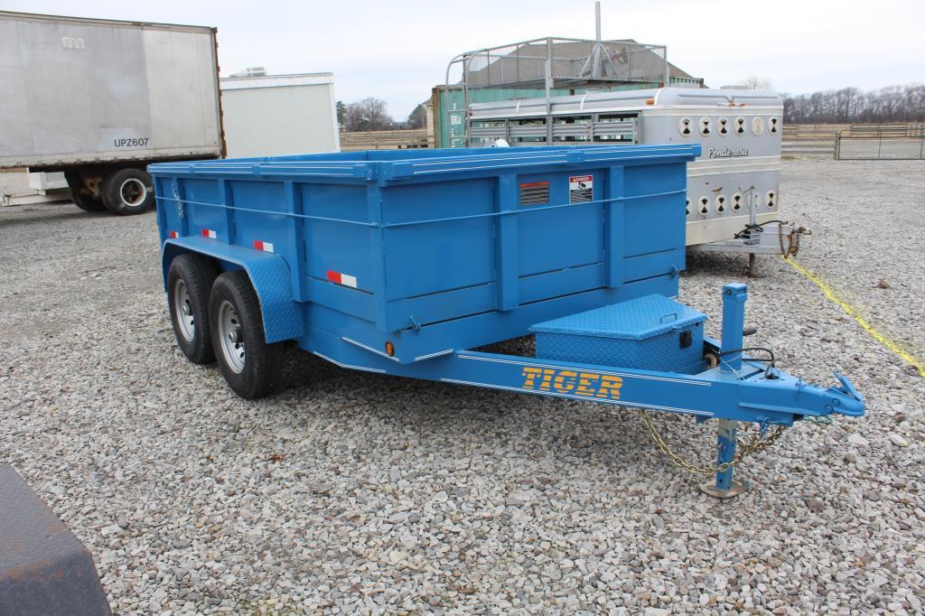 2018 Tiger 6.5' x 12' T/A Dump Trailer