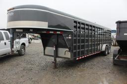 2010 Delta 24' T/A Enclosed Stock Trailer