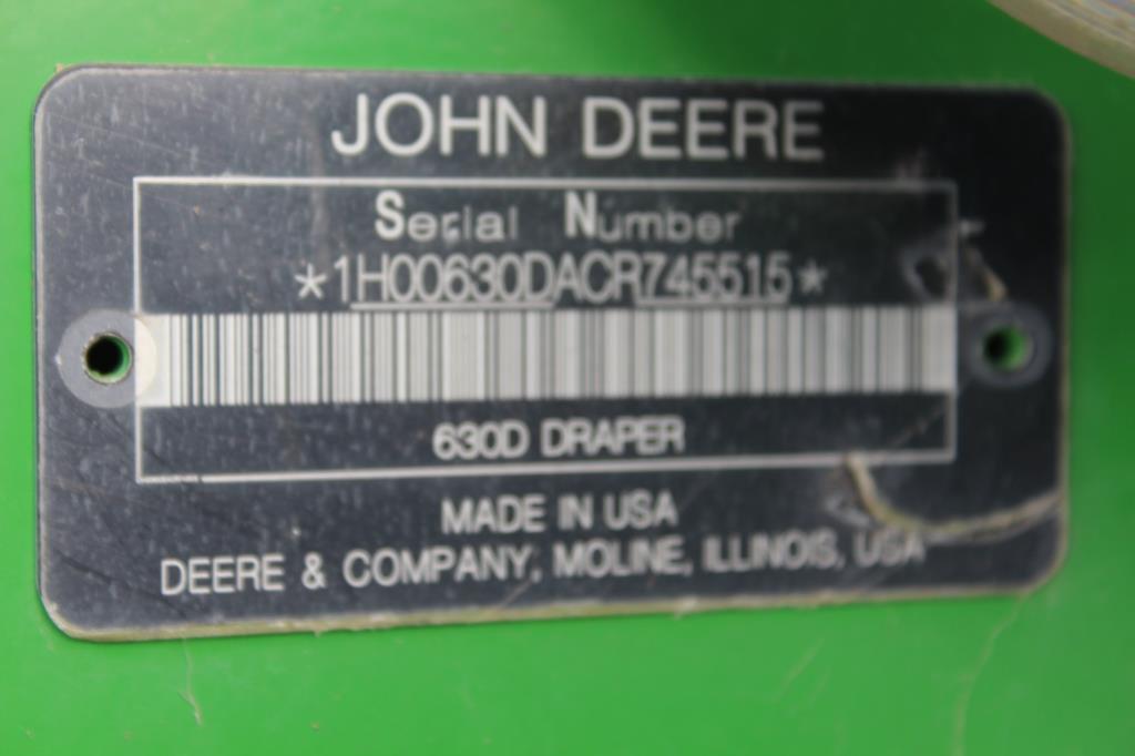 John Deere 630D 30' Draper Header