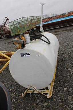 Skid Fuel Tank w/ 12 Volt Pump