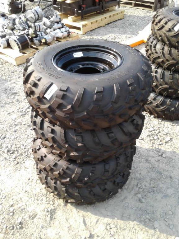 Lot of (4) Carlisle 25x10.00-12 Tires w/ Rims