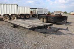 Shop Built 20' T/A Flatbed Trailer