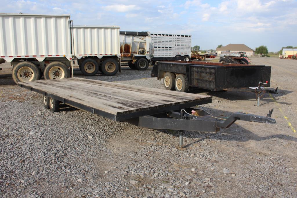 Shop Built 20' T/A Flatbed Trailer