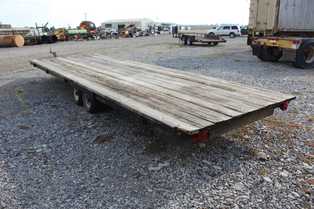 Shop Built 20' T/A Flatbed Trailer