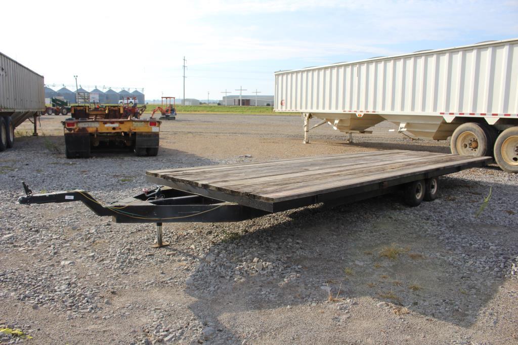 Shop Built 20' T/A Flatbed Trailer