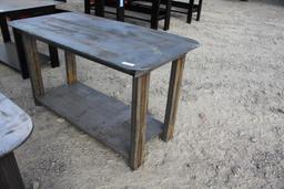 30" x 57" Steel Welding Shop Table w/ Shelf