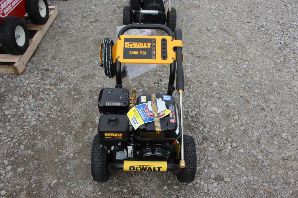 Unused Dewalt 3400 PSI Gas Pressure Washer