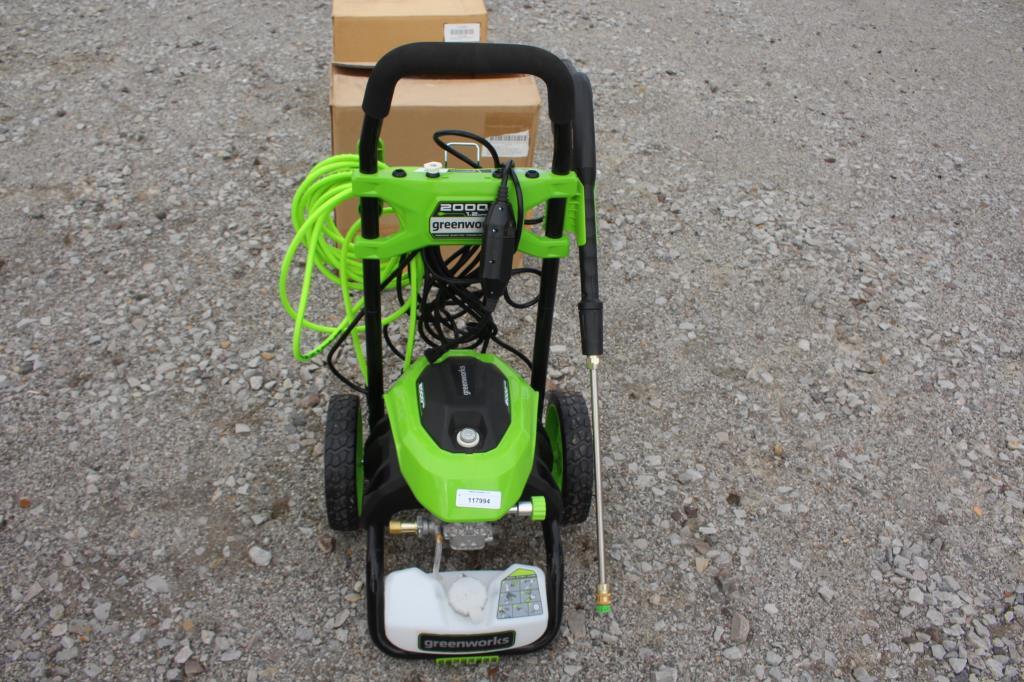 Greenwroks 2,000PSI Electric Pressure Washer