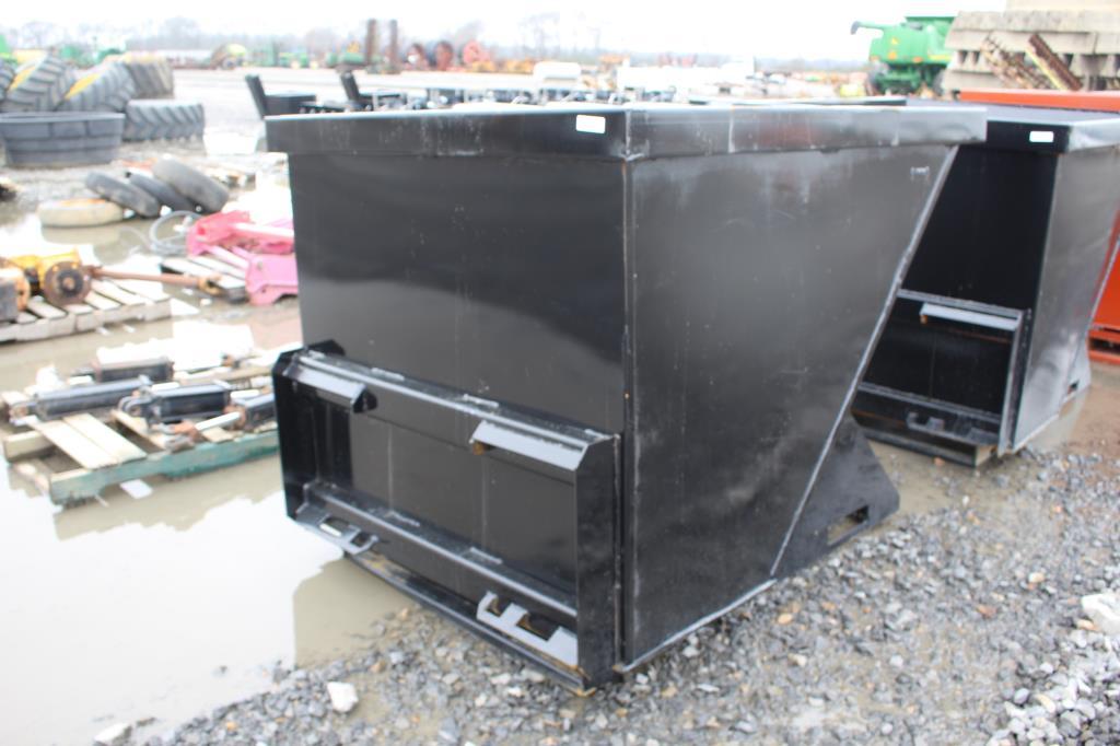 2 Cubic Yard Skid Steer Dump Hopper