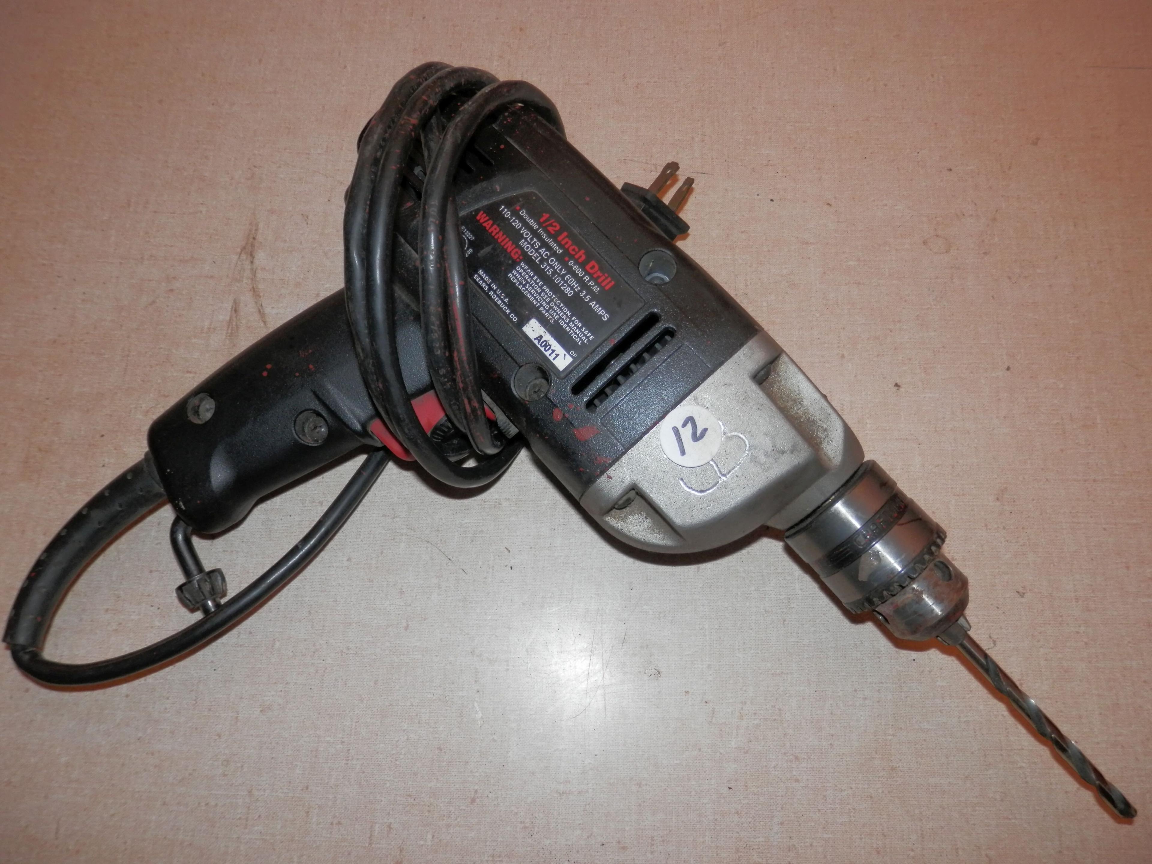 craftsman 1/2" drill