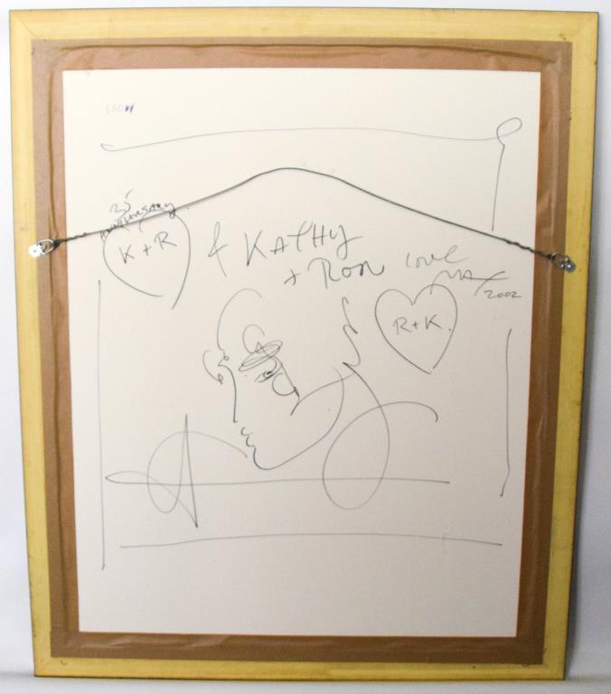 Peter Max Signed "LOVE VER. III #1 2002" Framed Artwork