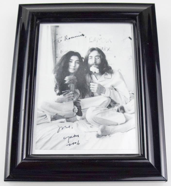 Yoko Ono Autographed Print