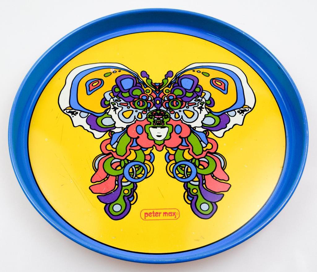 Vintage Psychedelic Peter Max Tray