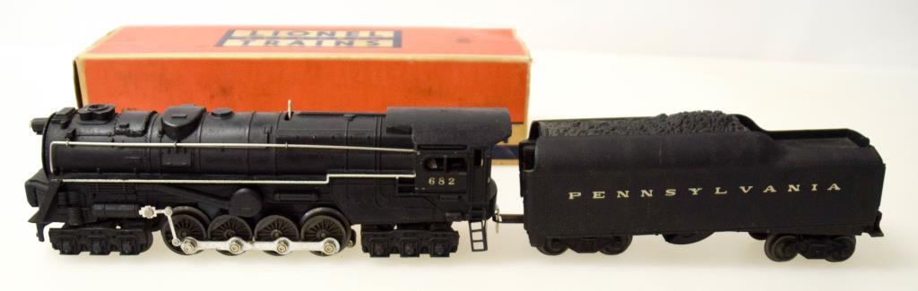 Lionel Turbine S-2 Locomotive No. 682 & Tender