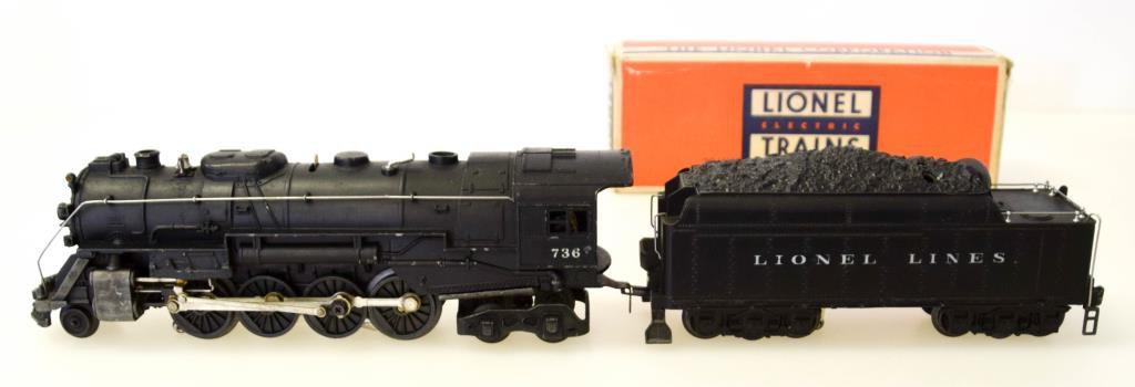 Lionel Lines Berkshire Type Locomotive No. 736 & Tender