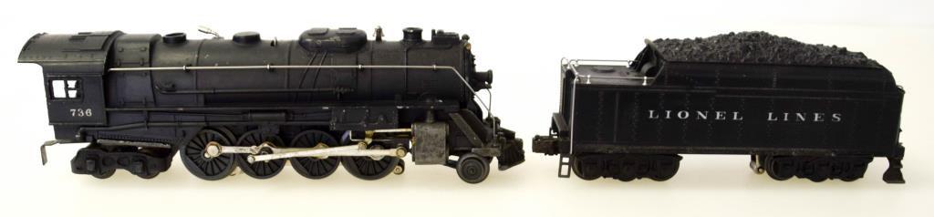 Lionel Lines Berkshire Type Locomotive No. 736 & Tender