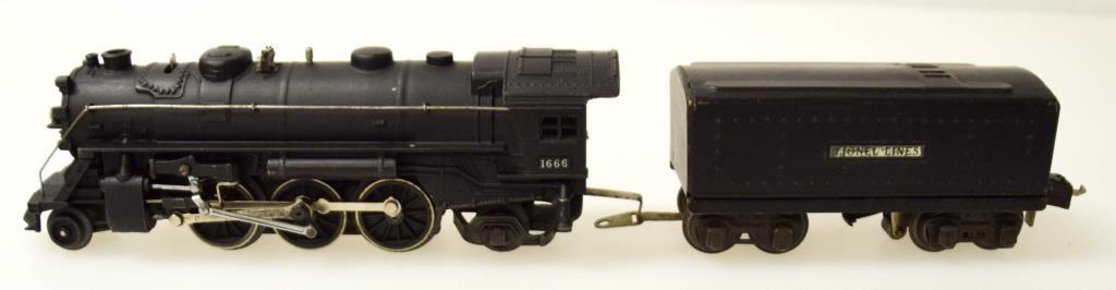 Lionel Prairie Type Steam Locomotive No. 1666 & Tender