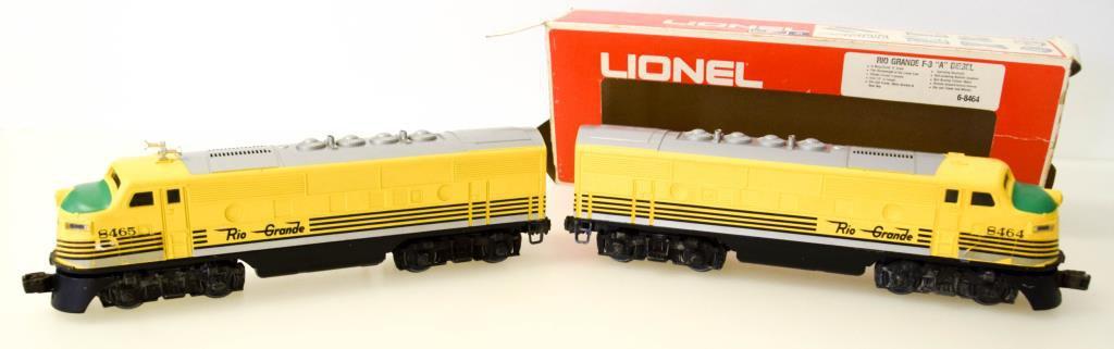 Modern Lionel Rio Grande F-3 "AA" Unit No. 8464/8465