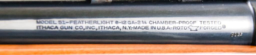 Ithaca Model 51A Featherlight 12 ga