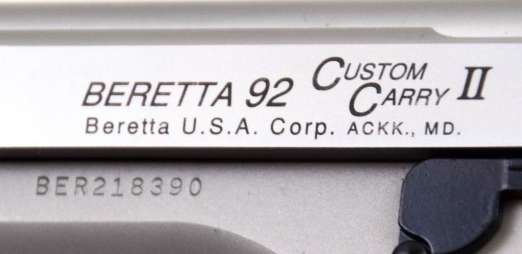 Beretta Model 92 Custom Carry II 9mm Para