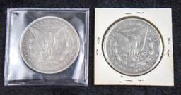 2 Morgan Silver Dollars