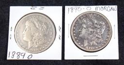 2 Morgan Silver Dollars