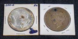 Morgan Silver Dollar & Peace Silver Dollar