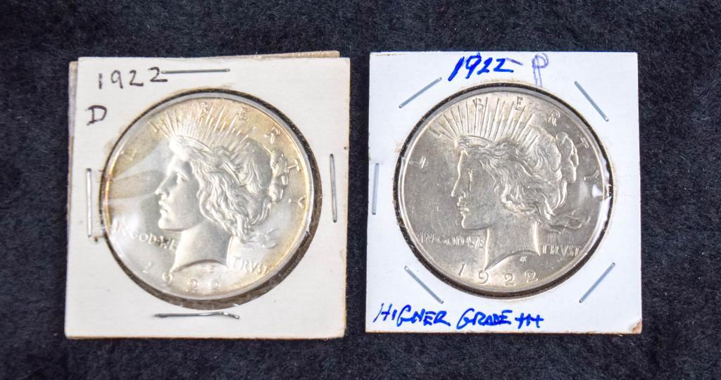 2 Peace Dollars