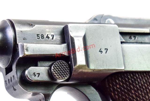 Mauser Luger S/42, Dated Chamber 9mm