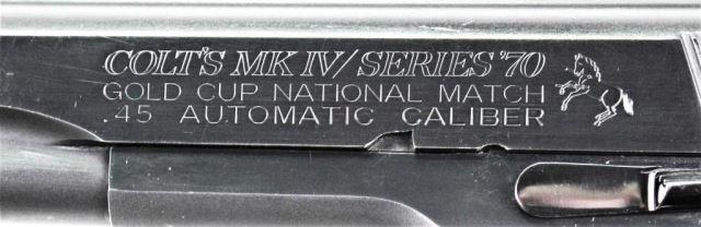 Colt - Gold Cup National Match MK IV Series 70 - .45 ACP NM