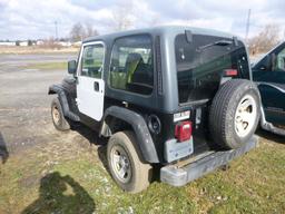 2002 Jeep Wrangler 4X4 X Year: 2002 Make: Jeep Model: Wrangler 4X4 Engine: