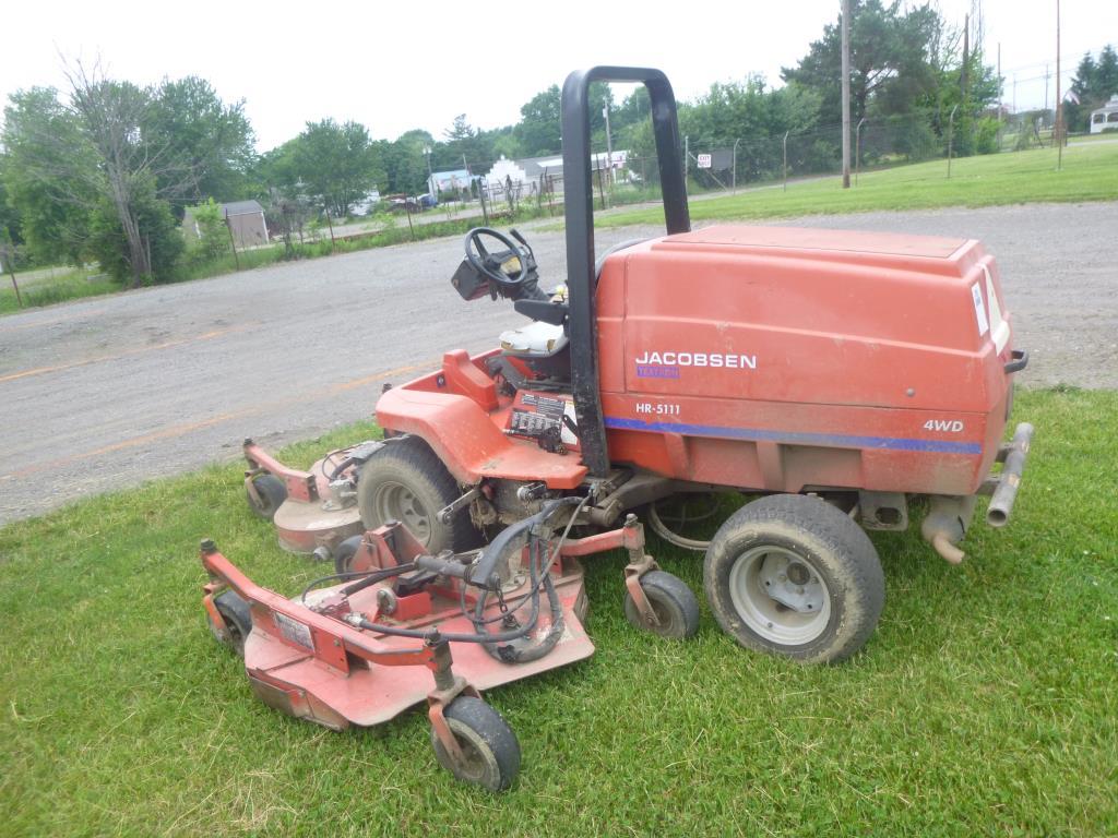 JACOBSEN HR5111 BATWING DIESEL MOWER RUNS