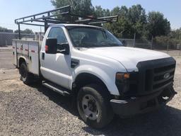 2008 FORD F-350 SUPER DUTY W/ UTILITY BODY W/ TOOL Year: 2008 Make: FORD Mo