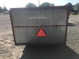 JACOBSEN 720E TOWABLE TURF SWEEPER MODEL 81725 SN: 4006. W/ MANUAL & PARTS