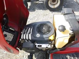 TROY BILT BRONCO 42" RIDING MOWER RUNS. RED. AUTOMATIC.