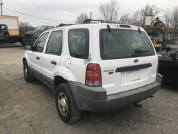 2002 Ford Escape 4X4 2002 Ford Escape XLS Choice 4X4 V6, 3.0L Condition: EN