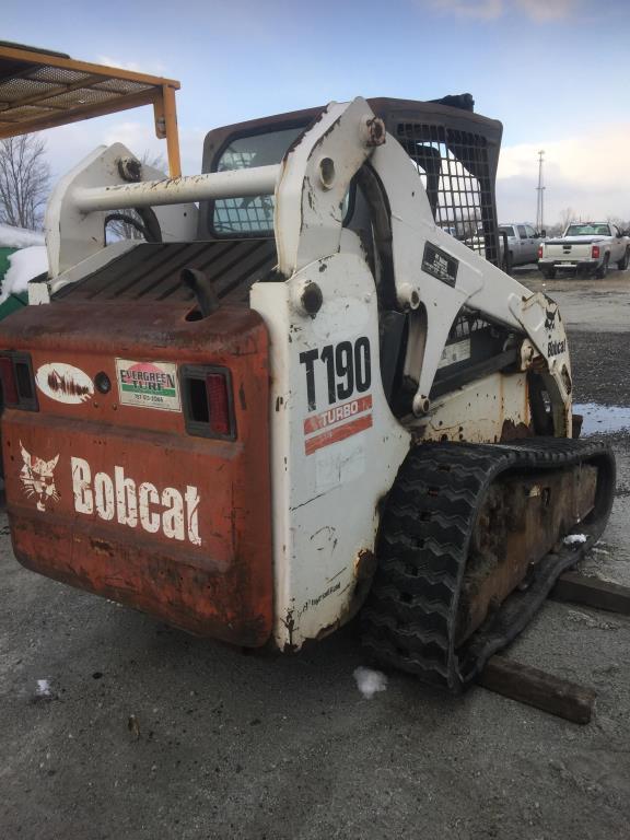 BOBCAT T-190 TURBO SKIDSTEER BOBCAT T-190 TURBO SKIDSTEER RUNS/MOVES/WORKS