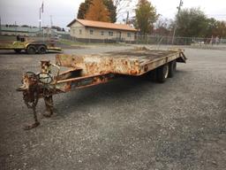 1981 BIRMINGHAM 21' DECKOVER T/A EQUIPMENT TRAILER 1981 BIRMINGHAM 21' DECK